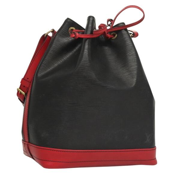 LOUIS VUITTON Epi Noe Shoulder Bag Bicolor Black Red M44017 - Picture 1 of 16